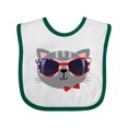 thumbnail image 1 of Inktastic 4th of July Girl Patriotic Cat Boys or Girls Baby Bib, 1 of 4