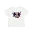 thumbnail image 1 of Inktastic 4th of July Girl Patriotic Cat Boys or Girls Baby T-Shirt, 1 of 5