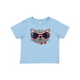 thumbnail image 1 of Inktastic 4th of July Girl Patriotic Cat Boys or Girls Baby T-Shirt, 1 of 5