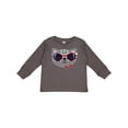 thumbnail image 1 of Inktastic 4th of July Girl Patriotic Cat Boys or Girls Long Sleeve Toddler T-Shirt, 1 of 5