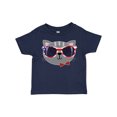 thumbnail image 1 of Inktastic 4th of July Girl Patriotic Cat Boys or Girls Toddler T-Shirt, 1 of 5