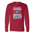 thumbnail image 1 of Inktastic 4th of July If It Involves Fireworks Summer Nights & Barbecue Count Me In Long Sleeve T-Shirt, 1 of 5