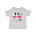 thumbnail image 1 of Inktastic 4th of July Let Freedom Ring with Stars Boys or Girls Baby T-Shirt, 1 of 5