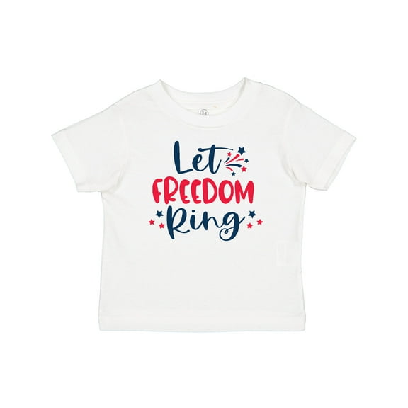 Inktastic 4th of July Let Freedom Ring with Stars Boys or Girls Baby T-Shirt