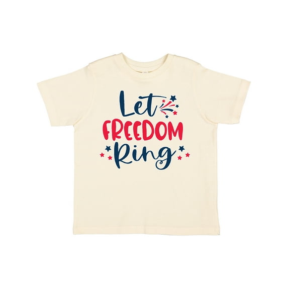 Inktastic 4th of July Let Freedom Ring with Stars Boys or Girls Toddler T-Shirt