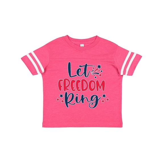 Inktastic 4th of July Let Freedom Ring with Stars Boys or Girls Toddler T-Shirt
