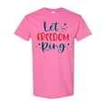 thumbnail image 1 of Inktastic 4th of July Let Freedom Ring with Stars T-Shirt, 1 of 5
