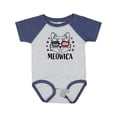 thumbnail image 1 of Inktastic 4th of July Meowica Cat in Flag Sunglasses Boys or Girls Baby Bodysuit, 1 of 5