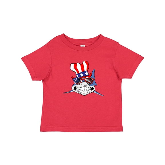 Inktastic 4th of July Patriot Shark Boys or Girls Baby T-Shirt