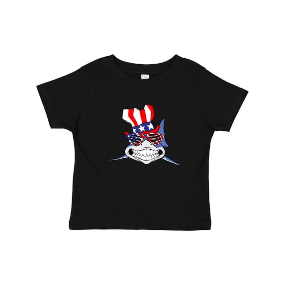 Inktastic 4th of July Patriot Shark Boys or Girls Baby T-Shirt