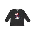 thumbnail image 1 of Inktastic 4th of July Patriot Shark Boys or Girls Long Sleeve Toddler T-Shirt, 1 of 5