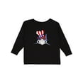 thumbnail image 1 of Inktastic 4th of July Patriot Shark Boys or Girls Long Sleeve Toddler T-Shirt, 1 of 5