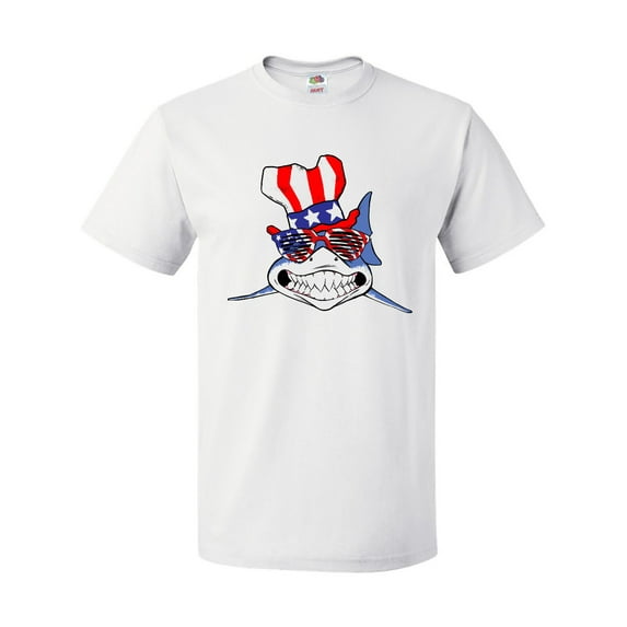 Inktastic 4th of July Patriot Shark T-Shirt