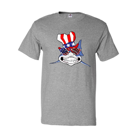 Inktastic 4th of July Patriot Shark T-Shirt