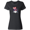 thumbnail image 1 of Inktastic 4th of July Patriot Shark Women's T-Shirt, 1 of 5