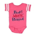 thumbnail image 1 of Inktastic 4th of July Red White Blessed Fireworks Boys or Girls Baby Bodysuit, 1 of 5