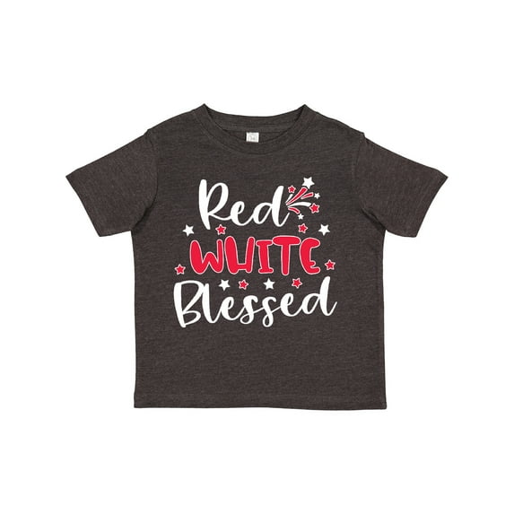 Inktastic 4th of July Red White Blessed Fireworks Boys or Girls Toddler T-Shirt