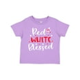 thumbnail image 1 of Inktastic 4th of July Red White Blessed Fireworks Boys or Girls Toddler T-Shirt, 1 of 5