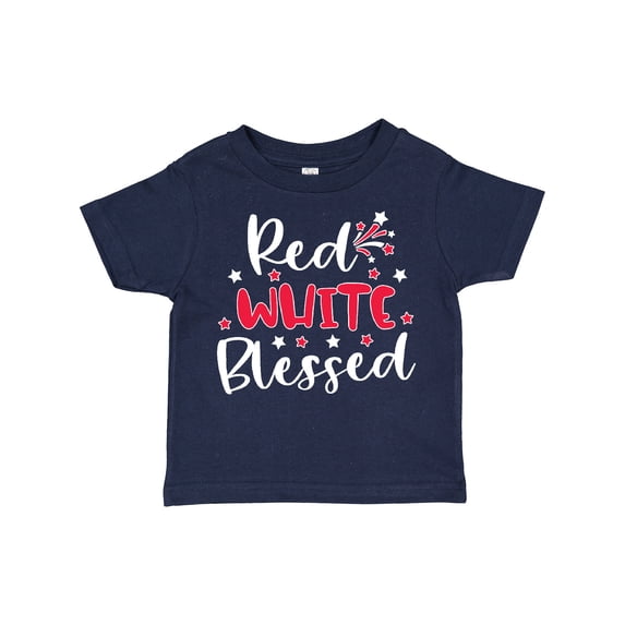 Inktastic 4th of July Red White Blessed Fireworks Boys or Girls Toddler T-Shirt