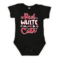 thumbnail image 1 of Inktastic 4th of July Red White and Cute with Arrow and Stars Boys or Girls Baby Bodysuit, 1 of 5