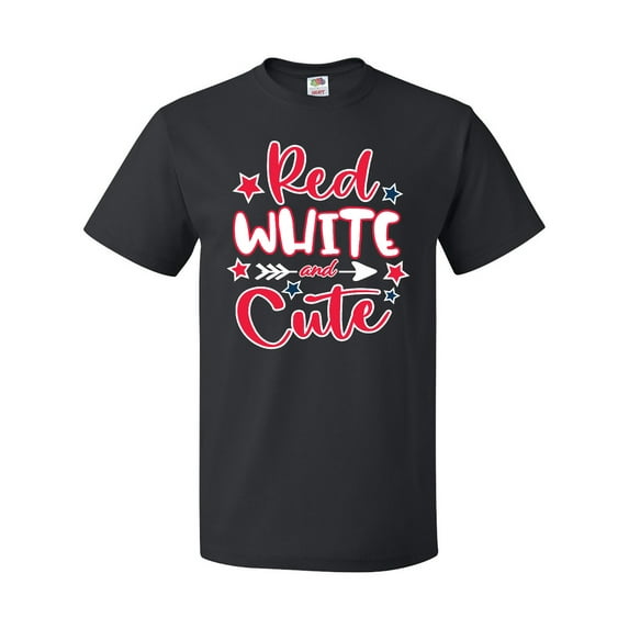 Inktastic 4th of July Red White and Cute with Arrow and Stars T-Shirt