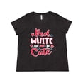 thumbnail image 1 of Inktastic 4th of July Red White and Cute with Arrow and Stars Women's Plus Size T-Shirt, 1 of 5
