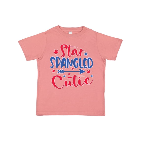 Inktastic 4th of July Star Spangled Cutie with Blue and Red Stars Boys or Girls Toddler T-Shirt