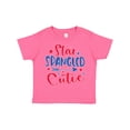 thumbnail image 1 of Inktastic 4th of July Star Spangled Cutie with Blue and Red Stars Boys or Girls Toddler T-Shirt, 1 of 5