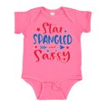 thumbnail image 1 of Inktastic 4th of July Star Spangled and Sassy with Arrow and Stars Boys or Girls Baby Bodysuit, 1 of 5
