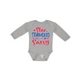 thumbnail image 1 of Inktastic 4th of July Star Spangled and Sassy with Arrow and Stars Boys or Girls Long Sleeve Baby Bodysuit, 1 of 5