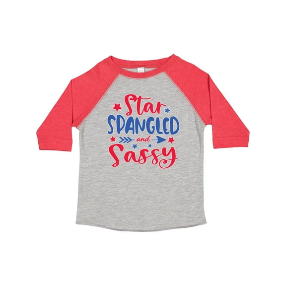 Inktastic 4th of July Star Spangled and Sassy with Arrow and Stars Boys or Girls Toddler T-Shirt