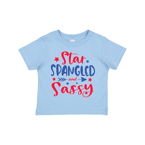 Inktastic 4th of July Star Spangled and Sassy with Arrow and Stars Boys or Girls Toddler T-Shirt