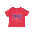 thumbnail image 1 of Inktastic 4th of July Stars Stripes and Sass Blue and Red Stars Girls Toddler T-Shirt, 1 of 5