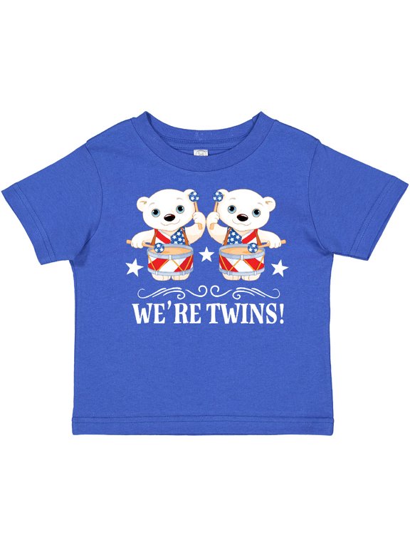 4th of July Twins Boys or Girls Toddler T-Shirt