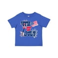 thumbnail image 1 of Inktastic 4th of July with Fireworks American Flag and Rocket Boys or Girls Toddler T-Shirt, 1 of 5