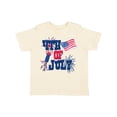 thumbnail image 1 of Inktastic 4th of July with Fireworks American Flag and Rocket Boys or Girls Toddler T-Shirt, 1 of 5