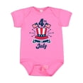 thumbnail image 1 of Inktastic 4th of July with Hat Flags and Stars Boys or Girls Baby Bodysuit, 1 of 5