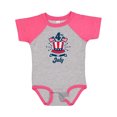thumbnail image 1 of Inktastic 4th of July with Hat Flags and Stars Boys or Girls Baby Bodysuit, 1 of 5