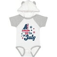 thumbnail image 1 of Inktastic 4th of July with Striped Stars Boys or Girls Baby Bodysuit, 1 of 5