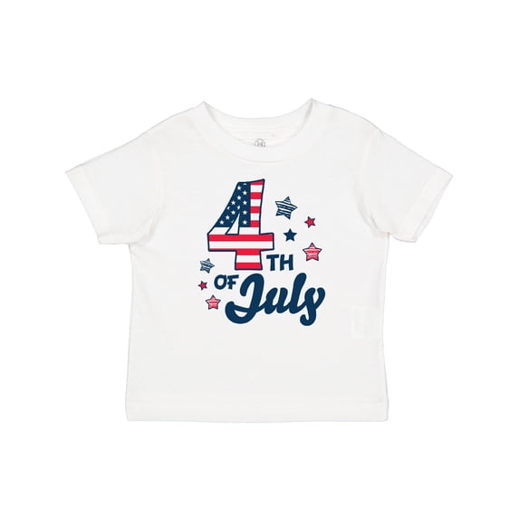 Inktastic 4th of July with Striped Stars Boys or Girls Baby T-Shirt