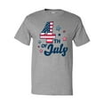 thumbnail image 1 of Inktastic 4th of July with Striped Stars T-Shirt, 1 of 5