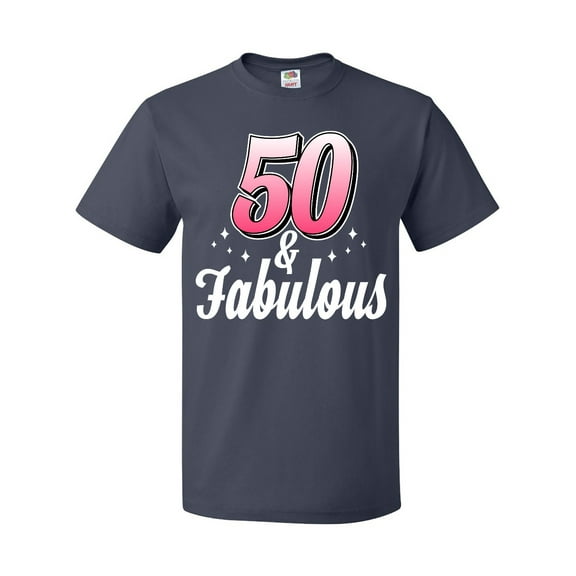 Inktastic 50 and Fabulous with Sparkles T-Shirt