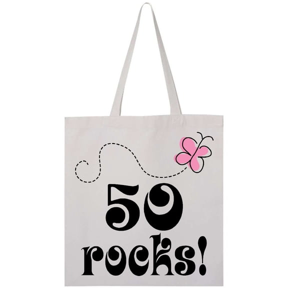 Inktastic 50th Birthday 50 Rocks Tote Bag