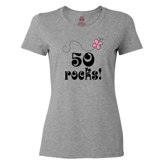 Inktastic 50th Birthday 50 Rocks Gift Women's T-Shirt