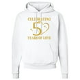 thumbnail image 1 of Inktastic 50th Wedding Anniversary 50 Years Adult Hoodie Sweatshirt, 1 of 4