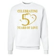 thumbnail image 1 of Inktastic 50th Wedding Anniversary 50 Years Adult Sweatshirt, 1 of 4