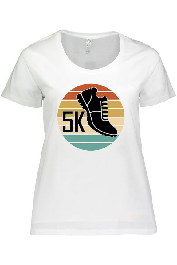 5K Race Running Gift for Runner Women's Plus Size T-Shirt