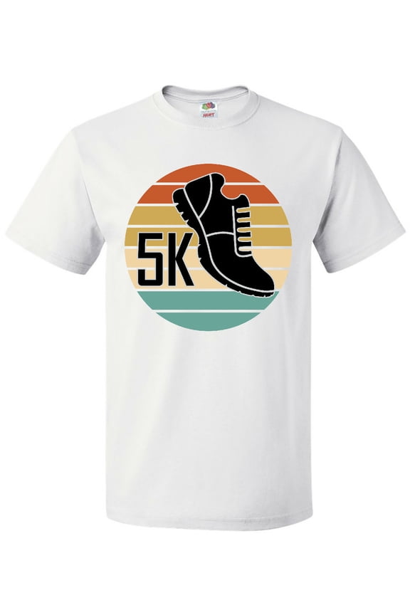 5K Race Running Retro Sunset Runner T-Shirt
