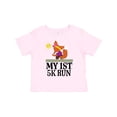 thumbnail image 1 of Inktastic 5k Run First Race Fitness Running Girls Toddler T-Shirt, 1 of 5