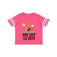 thumbnail image 1 of Inktastic 5k Run First Race Fitness Running Girls Toddler T-Shirt, 1 of 5